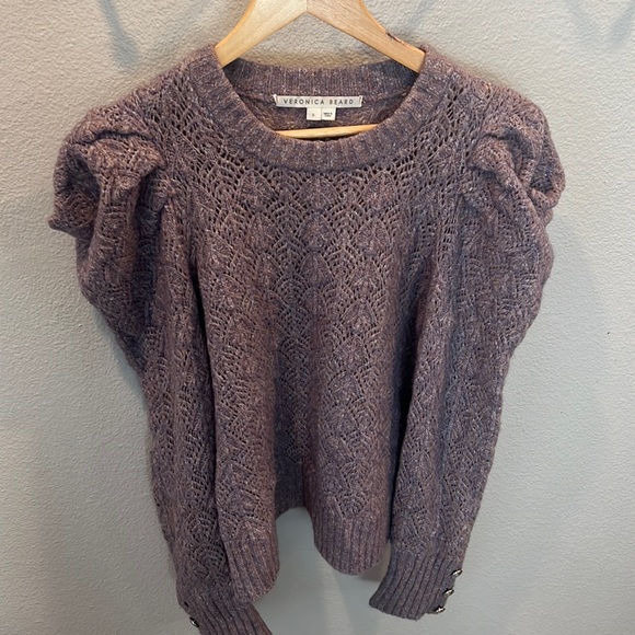 Veronica beard luxe sweater puff sleeves - Picture 1 of 3